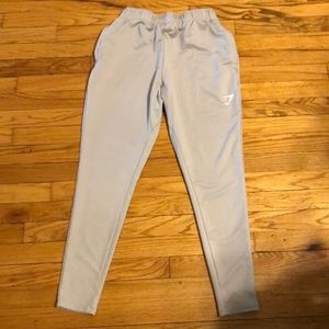 Gymshark light gray joggers